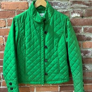 Calvin Klein Vibrant Green Quilted Puffer Jacket